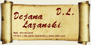 Dejana Lazanski vizit kartica